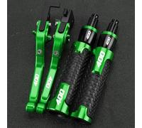 PULaif Handbrake Brake Clutch Levers Handlebar Handle Grips Ends Kit for Kawasaki for GTR1400 CONCOUR for GTR 1400 for CONCOUR 2007-2016 2015 2014 Multicolor(Green)