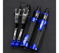 PULaif Handbrake Clutch Brake Master Levers Kit for H-ONDA VFR1200 F VFR 1200 F 2010-2016 2015 2014 2013 2012 2011 Motorcycle Universal Adjustable Multicolor(Blue)