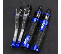 PULaif Handbrake CNC Handle Adventure Grips for H-ONDA VFR750RJRLRC30 VFR 750 RJ RL RC 30 1988-1993 Motorcycle Brake Lever Foldable Pivot Clutch Multicolor(Blue)
