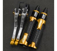 PULaif Handbrake Extendable Folding Brake Clutch Levers 7/8'' 22MM for CFMOTO 450NK 450 NK 2023/2024 Motorcycle CNC Handlebar Grips Ends Multicolor(Yellow)