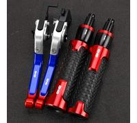 PULaif Handbrake Extendable Folding Brake Clutch Levers Handle for Aprilia Tuono V4 for Factory 2017 2018 2019 Motorcycle CNC Aluminum Accessories Multicolor(Red Blue)