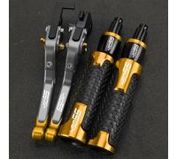 PULaif Handbrake Extendable Folding Brake Clutch Levers Motorcycle CNC Aluminum for CFMOTO 450SS 450SS 2023-2024 7/8'' 22MM Handle Handlebar Grips Multicolor(Yellow)
