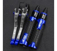 PULaif Handbrake Foldable Adjustable Handle Levers for H-ONDA VT750CDCD2ACE VT 750 CDCD2ACE 2000 1999 1998 Motorcycle Accessories Parts Multicolor(Gray Blue)