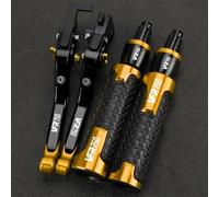 PULaif Handbrake Foldable Pivot Clutch Motorcycle Brake Lever for H-ONDA VFR750RJRLRC30 VFR 750 RJ RL RC 30 1988-1993 CNCHandle Adventure Grips Multicolor(Yellow)