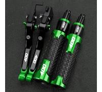 PULaif Handbrake for Kawasaki for GTR1400 for CONCOUR for GTR 1400 for CONCOUR 2007-2016 2015 2014 7/8" 22MM Motorcycle Brake Clutch Levers Handlebar Grips Ends Multicolor(Green)