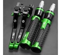 PULaif Handbrake Hand Grips Handlebar End Motorcycle for H-ONDA Crf1100l CRF1100L for Africa Twin DCT 2017 2018 2019 2020 2021 2022 2023 Brake Clutch Levers Multicolor(Green)