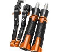 PULaif Handbrake Hand Grips Handlebar Ends 7/8" 22MM for H-ONDA CBR650R CBR 650R 2018-2020 2021 2022 2023 Motorcycle Adjustable Brake Clutch Levers Multicolor(Orange)