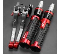PULaif Handbrake Handle Grips Brake Clutch Lever for H-ONDA ST1300 ST 1300 St1300 2008 2009 2010 2011 2012 Motorcycle Adjustable Modified Parts Multicolor(Black- Silver)
