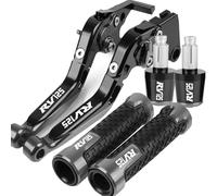 PULaif Handbrake Handle Hand Grips Ends Motorcycle Brake Clutch Lever for Suzuki RV125 RV 125 2003-2016 2015 2014 2013 2012 2011 2010 2009 2008 Multicolor(Grey)