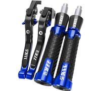 PULaif Handbrake Handlebar Hand Grips End 22MM for Y-AMAHA TTR125 L LE LW 2000-2016 2015 2014 2013 2012 Motorcycle Adjustable Brake Clutch Levers Multicolor(Blue)