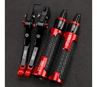 PULaif Handbrake Handlebar Handle Lever Brakes Grip Adjustable CNC for H-ONDA ST 1300 A 2007 2006 2005 2004 2003 Motorcycle Brake Clutch Levers Multicolor(Black- Silver)