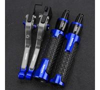 PULaif Handbrake Master Clutch Brake Levers Kit for H-ONDA CBR125R CBR 125R 2004 2005 2006 2007 2008 2009 2010 Universal Motorcycle Adjustable Multicolor(Blue)
