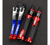 PULaif Handbrake Modified Parts Motorcycle Adjustable for H-ONDA VFR750RJRLRC30 VFR 750 RJ RL RC 30 1988-1991 1992 1993 Brake Clutch Lever Handle Grips Multicolor(Red Blue)