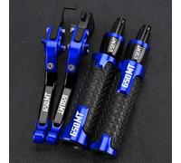 PULaif Handbrake Motorcycle Accessories Extendable Brake Clutch Levers for CFMOTO 650MT 650TR-G 650 MT 650 TR-G 2023 2022 2021Hand Grips Handlebar Ends Multicolor(Blue)