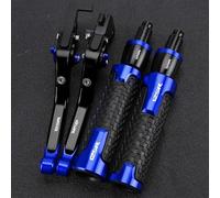 PULaif Handbrake Motorcycle Adjustable Universal for H-ONDA CBR125R CBR 125R 2004 2005 2006 2007 2008 2009 2010 Clutch Brake Master Levers Kit Multicolor(Blue)