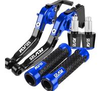 PULaif Handbrake Motorcycle Brake Clutch Lever Handle Hand Grips Ends for Suzuki RV125 RV 125 2003-2016 2015 2014 2013 2012 2011 2010 2009 2008 Multicolor(Blue)