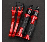 PULaif Handbrake Motorcycle Brake Clutch Levers for H-ONDA ST 1300 A 2007 2006 2005 2004 2003 Handlebar Handle Lever Brakes Grip Adjustable CNC Multicolor(Black- Silver)