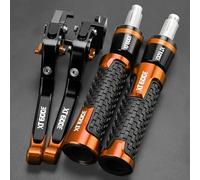 PULaif Handbrake Motorcycle Brake Clutch Levers Hand Grips Handlebar Ends for Y-AMAHA XT600E XT 600 E 1990 1991 1992 1993 1994 1995 1996 1997-2003 Multicolor(Orange)