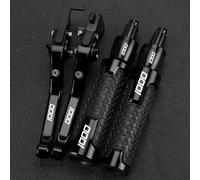PULaif Handbrake Motorcycle Brake Lever Handle for Kawasaki Z1000 R Z1000SX Z 1000 R Z1000 SX 2017 2018 2019 Motorcycle CNC Extendable Foldable Pivot Clutch Multicolor(Black- Silver)
