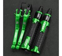 PULaif Handbrake Motorcycle CNC Extendable Foldable Pivot Clutch for Kawasaki Z1000 R Z1000SX Z 1000 R Z1000 SX 2017 2018 2019 Motorcycle Brake Lever Handle Multicolor(Green)