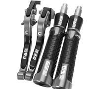 PULaif Handbrake Motorcycle Handlebar Handle Grips for Suzuki GSF1200BANDIT GSF1200 for Bandit 1996-2006 2005 2004 Brake Clutch Lever Accessories Multicolor(Grey)