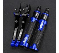 PULaif Handbrake Motorcycle Universal Adjustable for H-ONDA VFR1200 F VFR 1200 F 2010-2016 2015 2014 2013 2012 2011 Clutch Brake Master Levers Kit Multicolor(Blue)