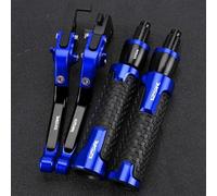 PULaif Handbrake Universal Motorcycle Adjustable for H-ONDA CBR125R CBR 125R 2004 2005 2006 2007 2008 2009 2010 Clutch Brake Master Levers Kit Multicolor(Blue)