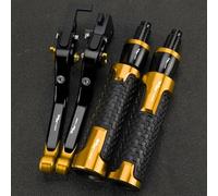 PULaif Handbrake Universal Motorcycle Adjustable for H-ONDA CBR954RR CBR 954 RR 2002 2003 Clutch Brake Master Levers Kit Multicolor(Yellow)