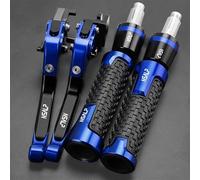 PULaif Handbrake Universal Motorcycle Adjustable for H-ONDA TRANSALP 600 VM TRANSALP600 VN TRANSALP 600VM/VN 1991 1992 Clutch Brake Master Levers Kit Multicolor(Blue)
