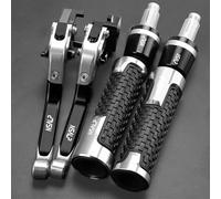 PULaif Handbrake Universal Motorcycle Adjustable for H-ONDA TRANSALP 600 VM TRANSALP600 VN TRANSALP 600VM/VN 1991 1992 Clutch Brake Master Levers Kit Multicolor(Silver)