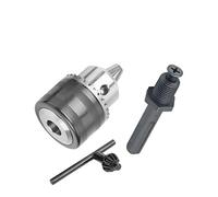 PULaif Keyless Hand Drill Chuck, 1.5-13mm Converter 1/2"-20UNF Key Drill Chuck Thread Quick Change Adapter 1/4" Hex Impact Driver Wrench Bit Connecting Rod(Chuck SDS Adapter)