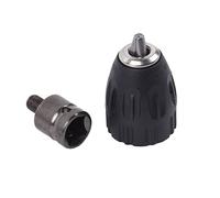 PULaif Keyless Hand Drill Chuck, Self-tighten Drill Chuck Adapter Electric Screwdriver Impact Driver Quick Change Drill Bits Collet Chucks