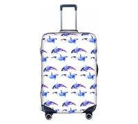 PULaif Piggy Travel Box Protective Cover,Travel Luggage Cover,Suitcase Protector Fits 18-32 In,Suitcase Cover, Orca Killer Whale, XL