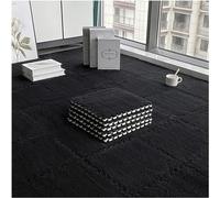 PULaif Plush Crawling Mat, Pack Of 30 Interlocking Puzzle Foam Floor Tiles Multicolor 12x12 inch Multiple Thicknesses(Black,0.23 Inch)