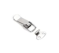 PULaif Stainless Steel Spring Loaded Toggle Latch | Silver 1/4 pcs 5.6 cm 2.2 inches For Toolbox Cases Cabinets: Spring Loaded Closure(1pc)