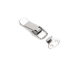 PULaif Stainless Steel Spring Loaded Toggle Latch | Silver 1/4 pcs 5.6 cm 2.2 inches For Toolbox Cases Cabinets: Spring Loaded Closure(1pc)