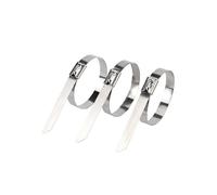 PULaif Stainless Steel Zip Ties, 10Pcs 12mm 0.47 Inch 304 Stainless Steel Cable Twist Tie(12x400mm)