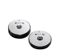 PULaif Thread Ring Gauge, 1 Set Thread Ring Gauge Plug Gauge 6g M7 To M60 Thread Distance 1(M7x1)
