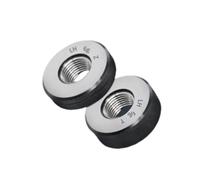 PULaif Thread Ring Gauge, Non-Standard Left Hand Metric Thread Ring Gauge Set GO And NOGO Accuracy 6g Sizes M2-M12(M6x1.0-6g Lh T Z)