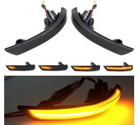 Pulcrha 2PCS Dynamic Turn Signal Light LED Side Wing Rearview Mirror Indicator Turn Signal Lights Blinker Lamp for F ord Focus 2 3 Mk2 Mk3 Mondeo Mk4