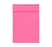 PULeather Conference Folder ， A4 PU Leather Magnetic Clipboard Folder Multicolor(Rose Red)