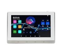 Puleuroy 7 Inch Android 11 Music Amplifier Audio System 8 X 30W 2 Zone Android 11 Wifi 7 Inch Touch Screen Amplifier White
