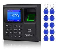 Puleuroy Biometric RFID Access Control System RFID Keypad USB Fingerprint System Electronic Time Clock Attendance Machine