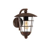 Pulfero 1 Plastic Outdoor Wall Light EGLO Dark Brown One Size
