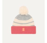 Sealskinz Pulham Kids' Waterproof Cold Weather Bobble Hat, Pink/Grey 3-6Y
