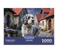 Puli 1000 Piece Jigsaw Puzzles Fun Challenging Modern Pet Dog for Family Activity Game for The Whole Gifts for Adults And Kids Age 70x50cm/1000pcs