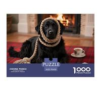 Puli 1000 Pieces Jigsaw Puzzle Gift Adults Relax Entertainment Pet Dog Poster Included Durable 70x50cm/1000pcs