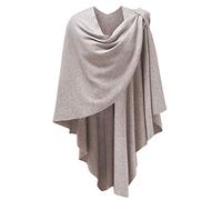 PULI Womens Cross Front Shawl Wraps Elegant ponchos Finely Draped Knitted Cape Cardigan For Evening dress Wedding Shawls