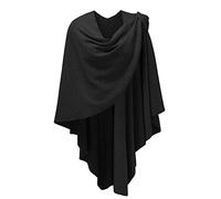 PULI Womens Cross Front Shawl Wraps Elegant ponchos Finely Draped Knitted Cape Cardigan For Evening dress Wedding Shawls