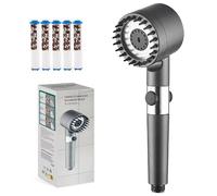 Pulifer Filtered Shower Head - 5 Filters Included, High Pressure, Water-Saving, 3 Spray Modes